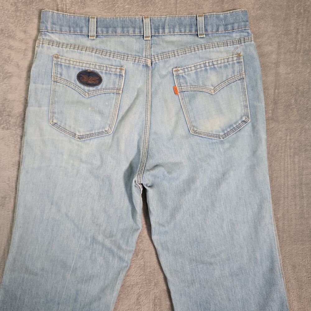 RARE Vintage 70s/80s Levi's 501 Orange Tab 32x30 Embroidered Button Fly Straight - Picture 9 of 16